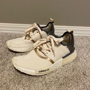 adidas NMD R1 Cream with Black Accents Sneakers